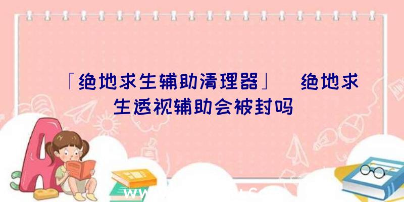 「绝地求生辅助清理器」|绝地求生透视辅助会被封吗